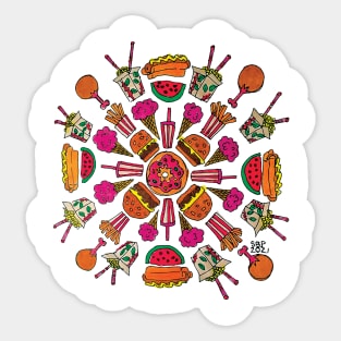 FOOD MANDALA Sticker